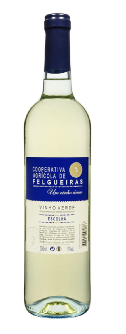 Вино Vinho Verde Cooperativa Agricola de Felgueiras Branco Escolha біле напівсухе 0.75 л 11%